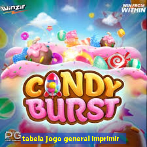 tabela jogo general imprimir